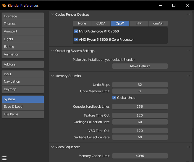 blender preferences window screenshot