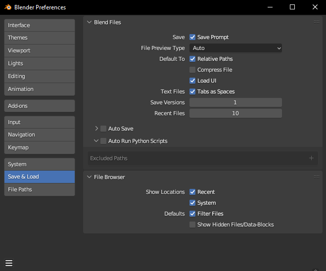 blender preferences window screenshot
