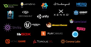 multiple game engine logos