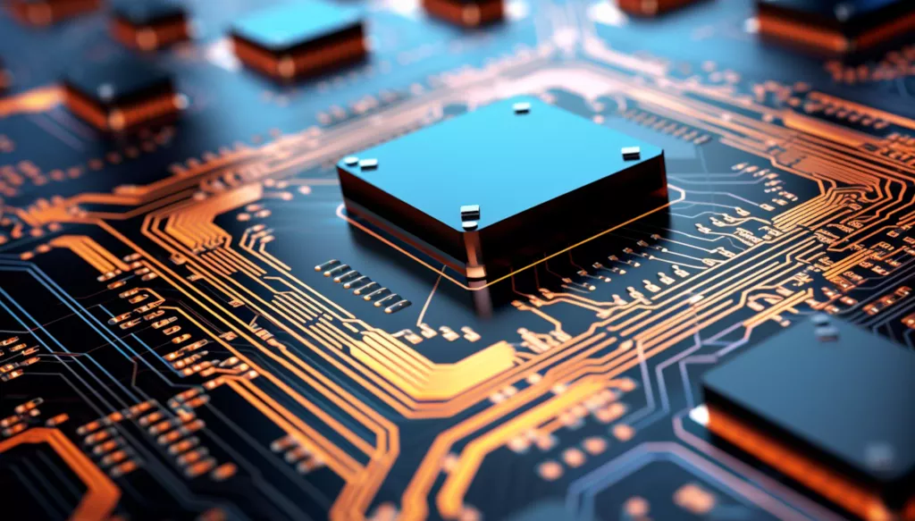 futuristic looking super fast cpu