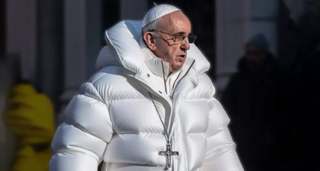 based pope in outfit AI picture