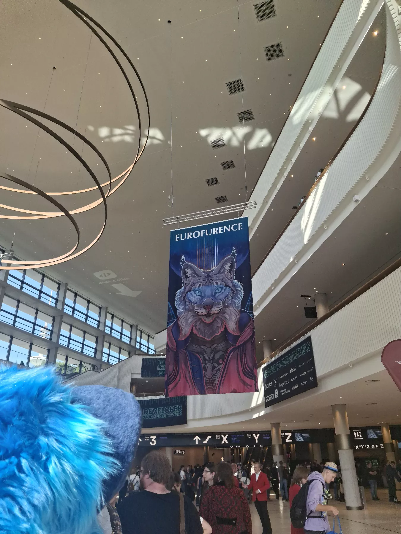 Eurofurence 28 flag inside cch