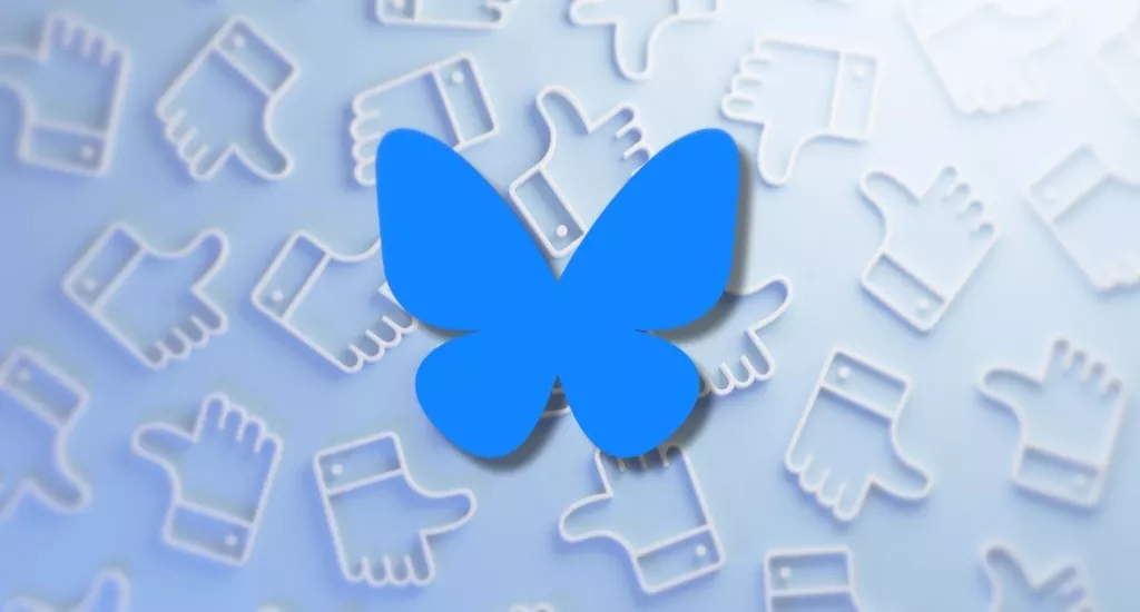 blue sky logo blue butterfly