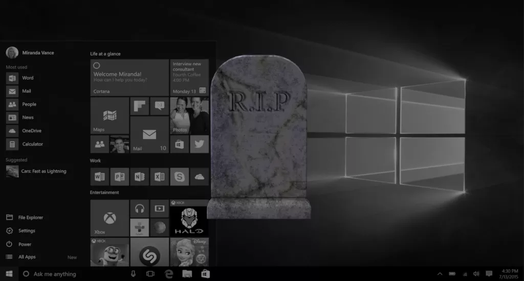 windows 10 dead october update