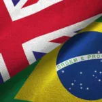 flags Brazil United Kingdom UK
